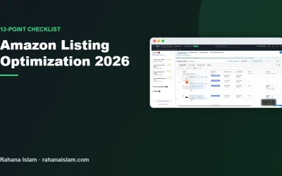 Amazon Listing Optimization in 2026: 12-Point Checklist (75-Character Titles & Rufus)