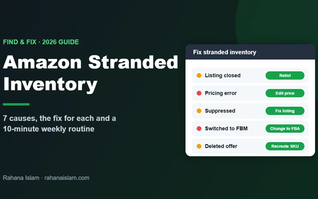 Amazon stranded inventory: how to find and fix it in Seller Central