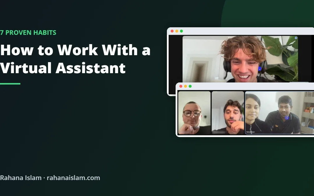 How to work with a virtual assistant: real client meeting photos