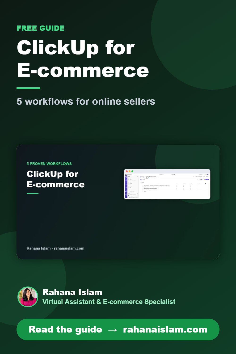 ClickUp for E-commerce: 5 workflows for online sellers