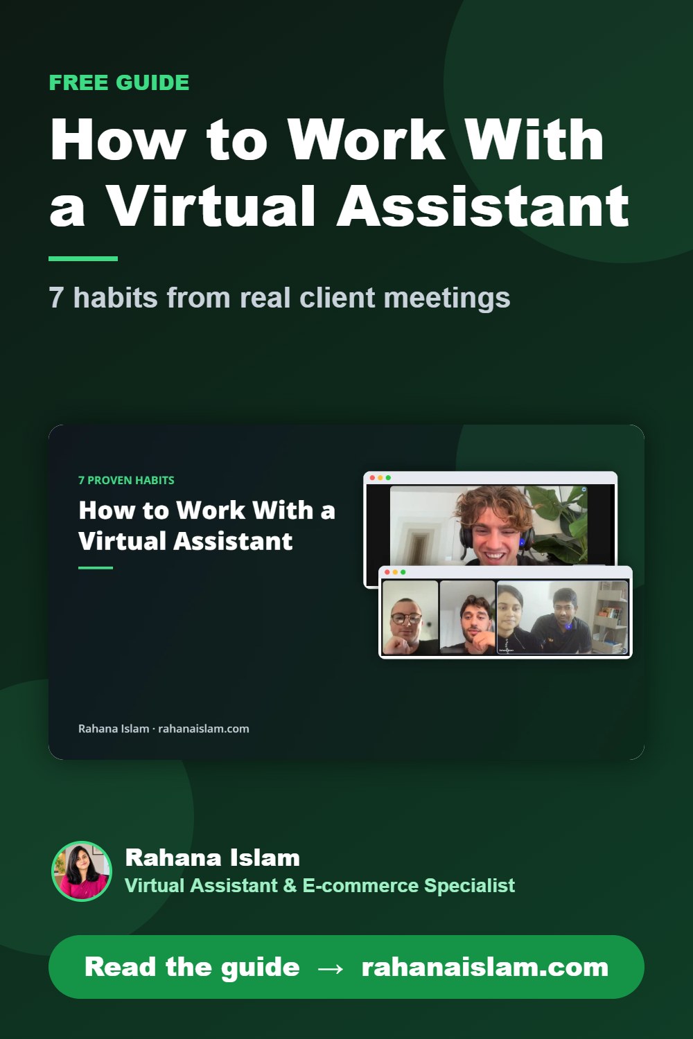 How to Work With a Virtual Assistant: 7 habits from real client meetings