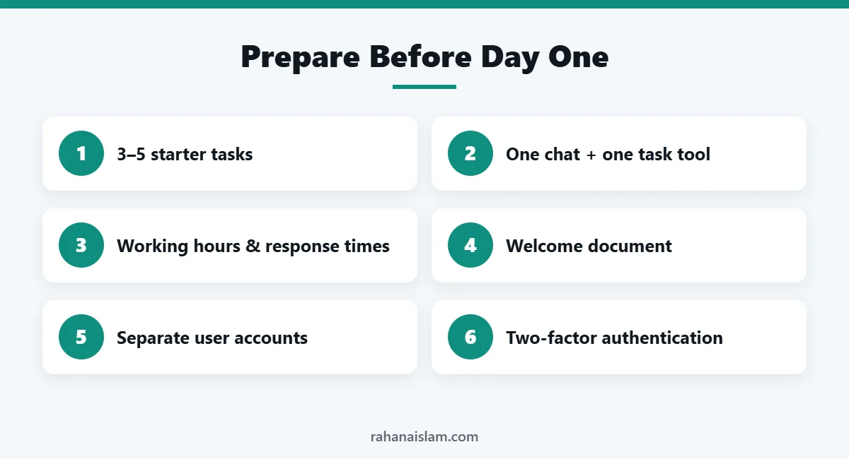 What to prepare before your virtual assistant starts