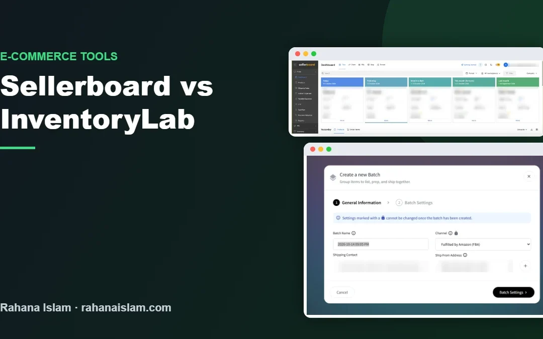 Sellerboard vs InventoryLab: Which Amazon Tool Do You Need?